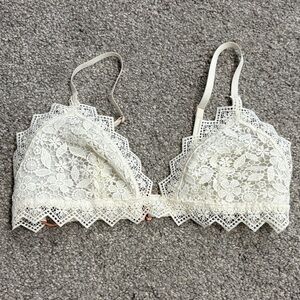 Aerie White Lace Bralette